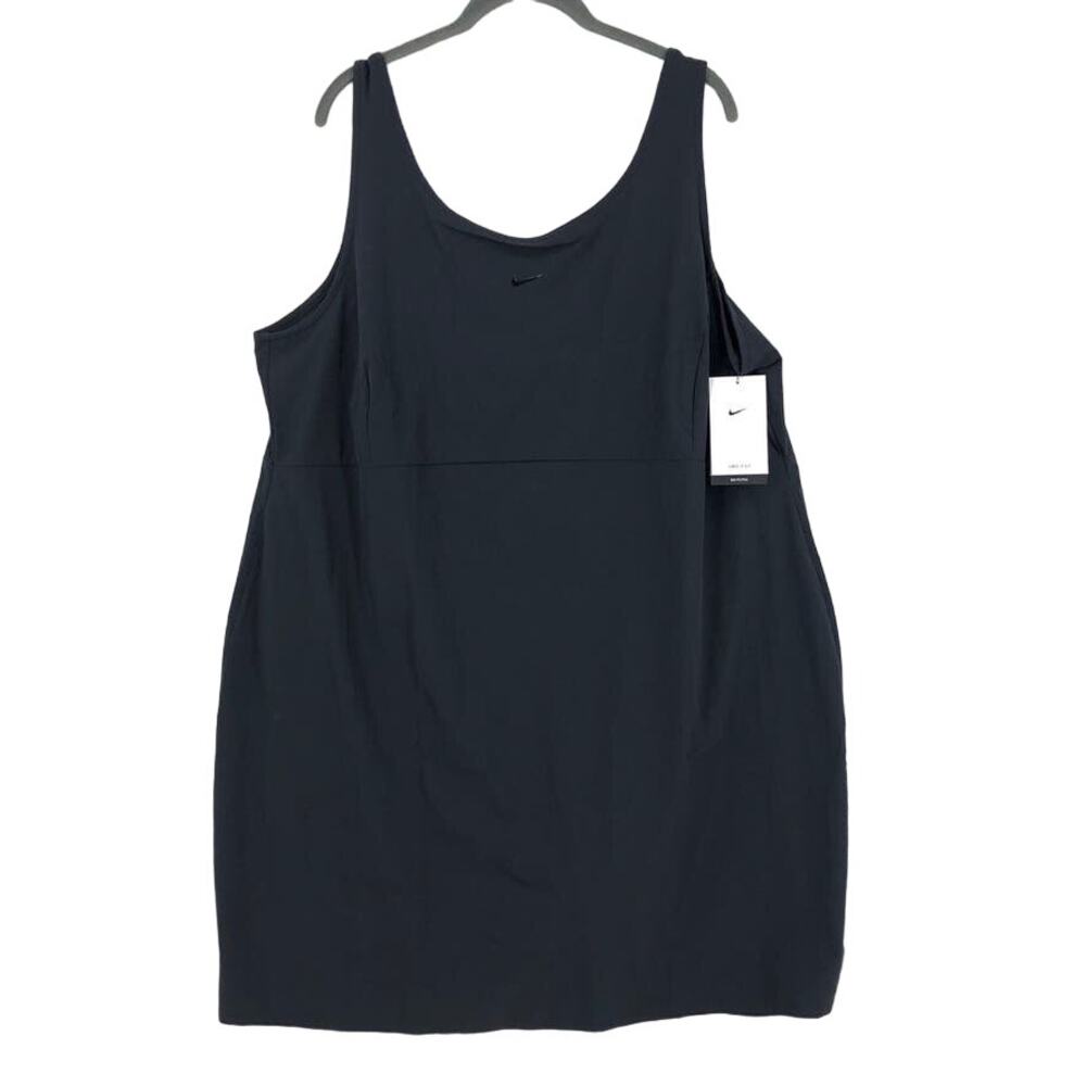 NEW Nike Bliss Luxe Tennis Athletic Dress Women's 1X Black Pockets Sleeveless